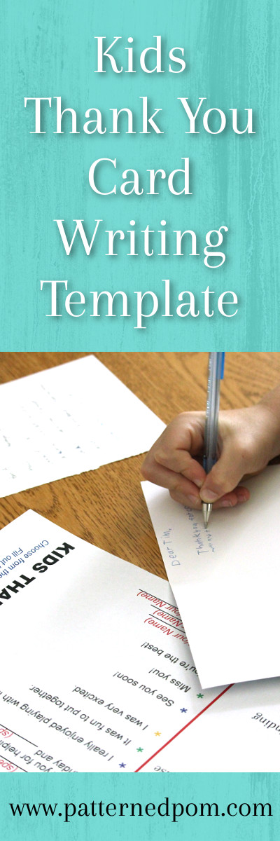 Writing Template For Kids from www.patternedpom.com