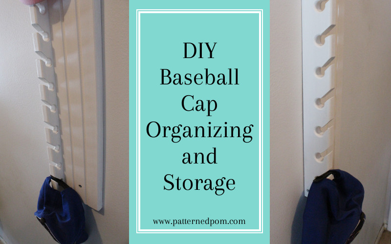 Organize and store your baseball caps with a DIY Baseball Cap Organizer.