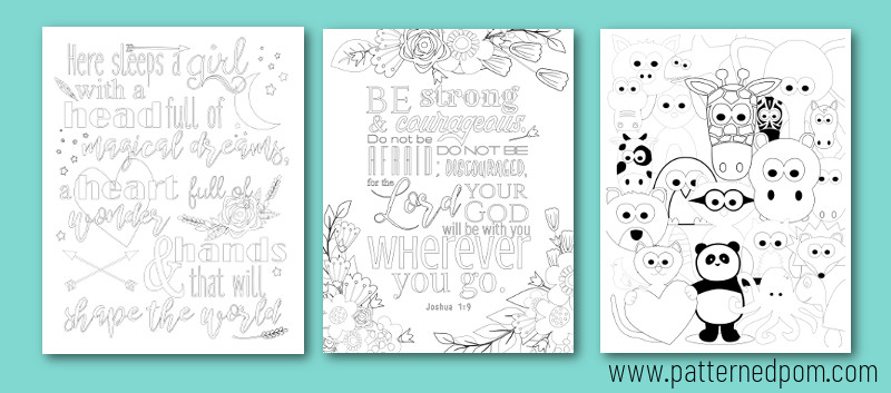 Fun coloring sheets to print at home for kids and teens