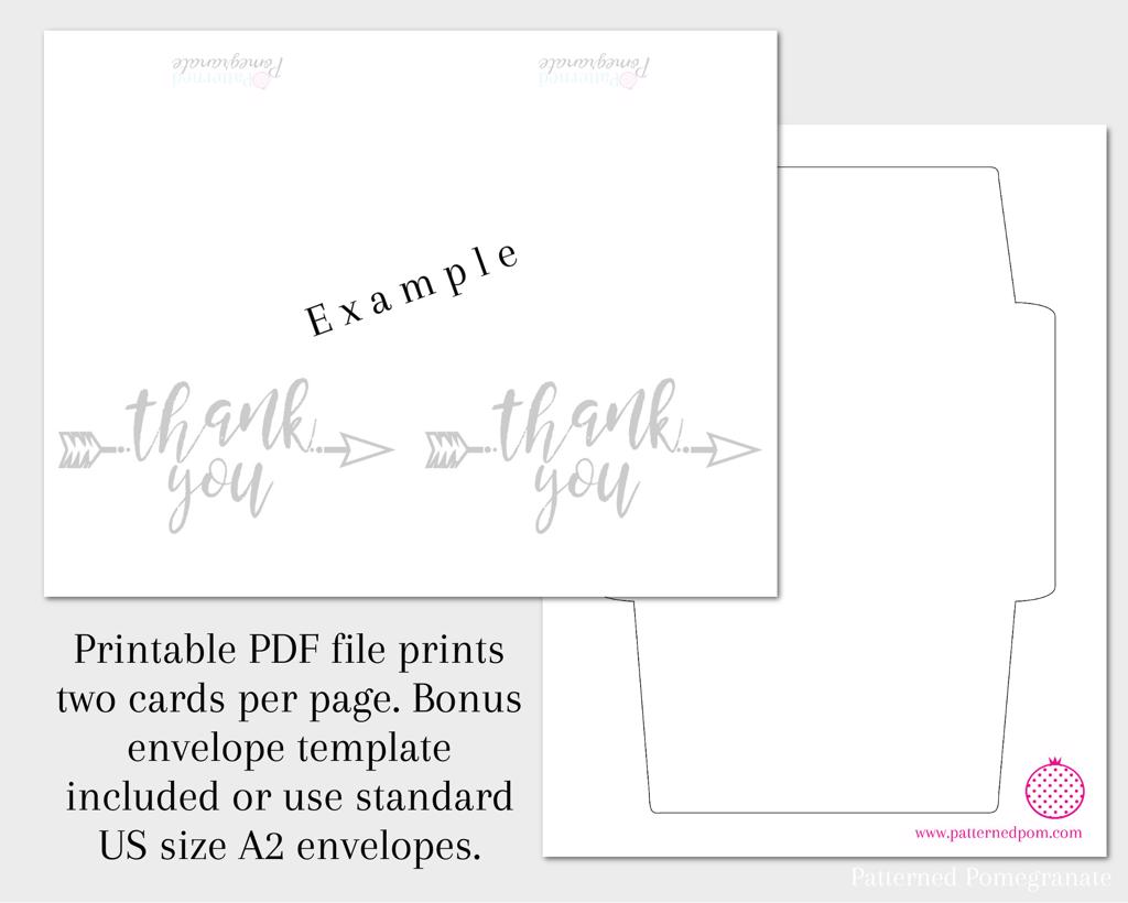 patterned pomegranate: fruit printable thank you cards