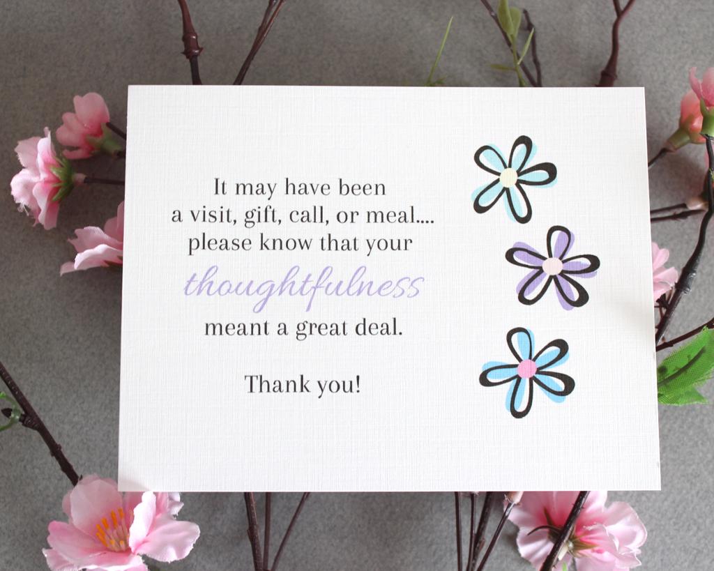 Patterned Pomegranate: Flat Printable Thank You Cards - Flower Trio